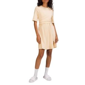 Lululemon Cotton Wrap Front T Shirt Dress